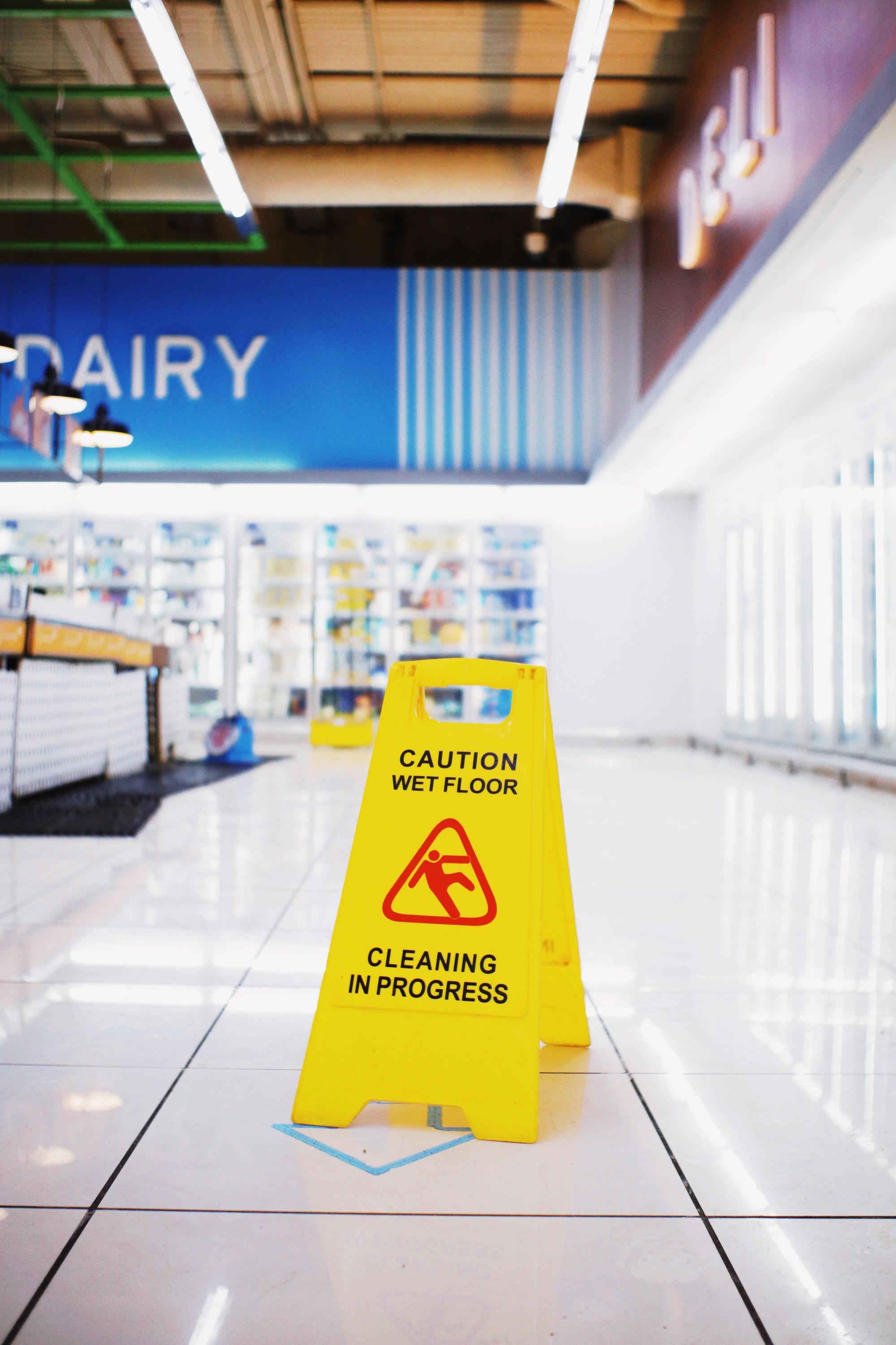 wet floor sign